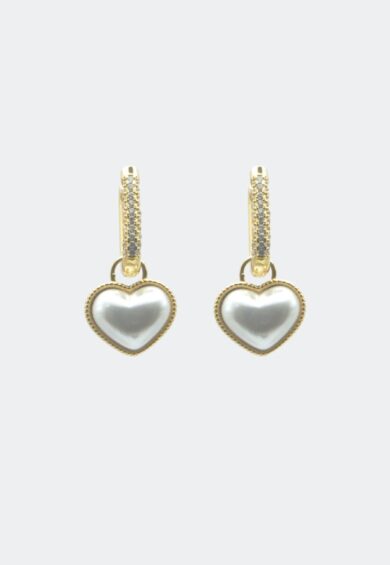 Square Hoop Heart Earrings – Jewellery | Kitty Darling