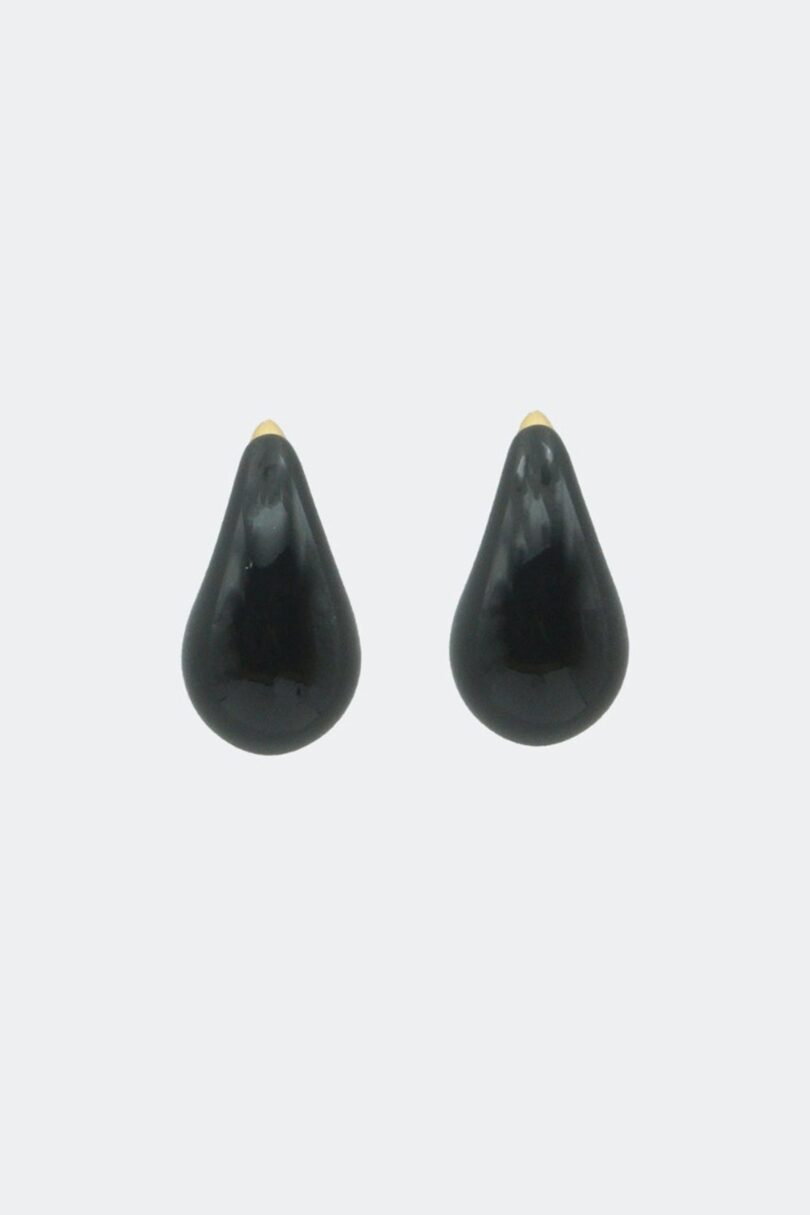 Statement Black Teardrop Earrings  Shop now at Kitty Darling