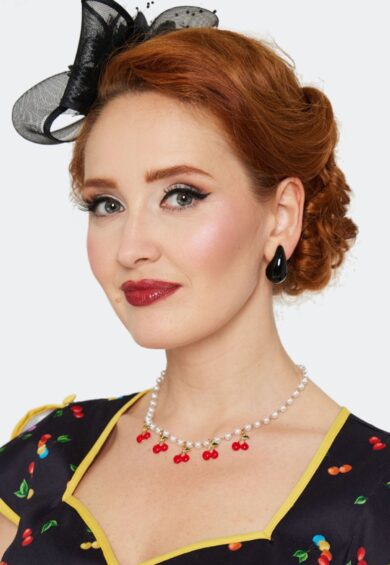 Statement Black Teardrop Earrings – Jewellery | Kitty Darling