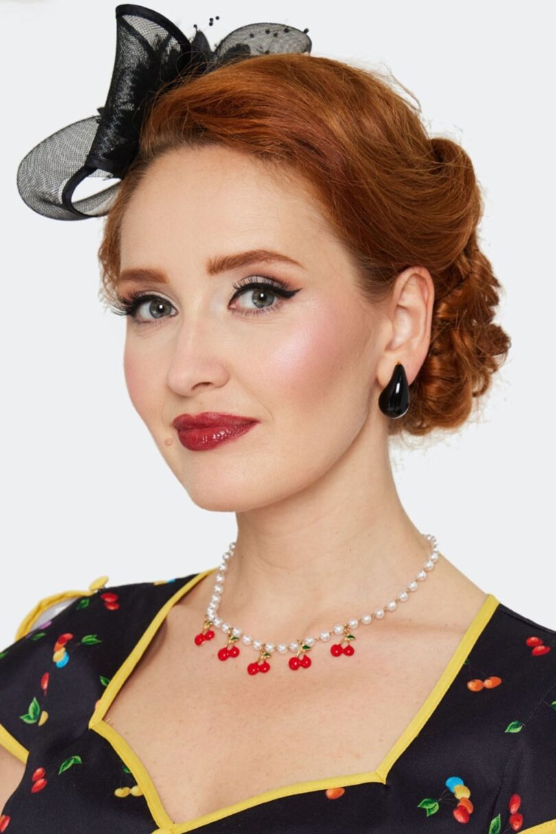 Statement Black Teardrop Earrings  Shop now at Kitty Darling