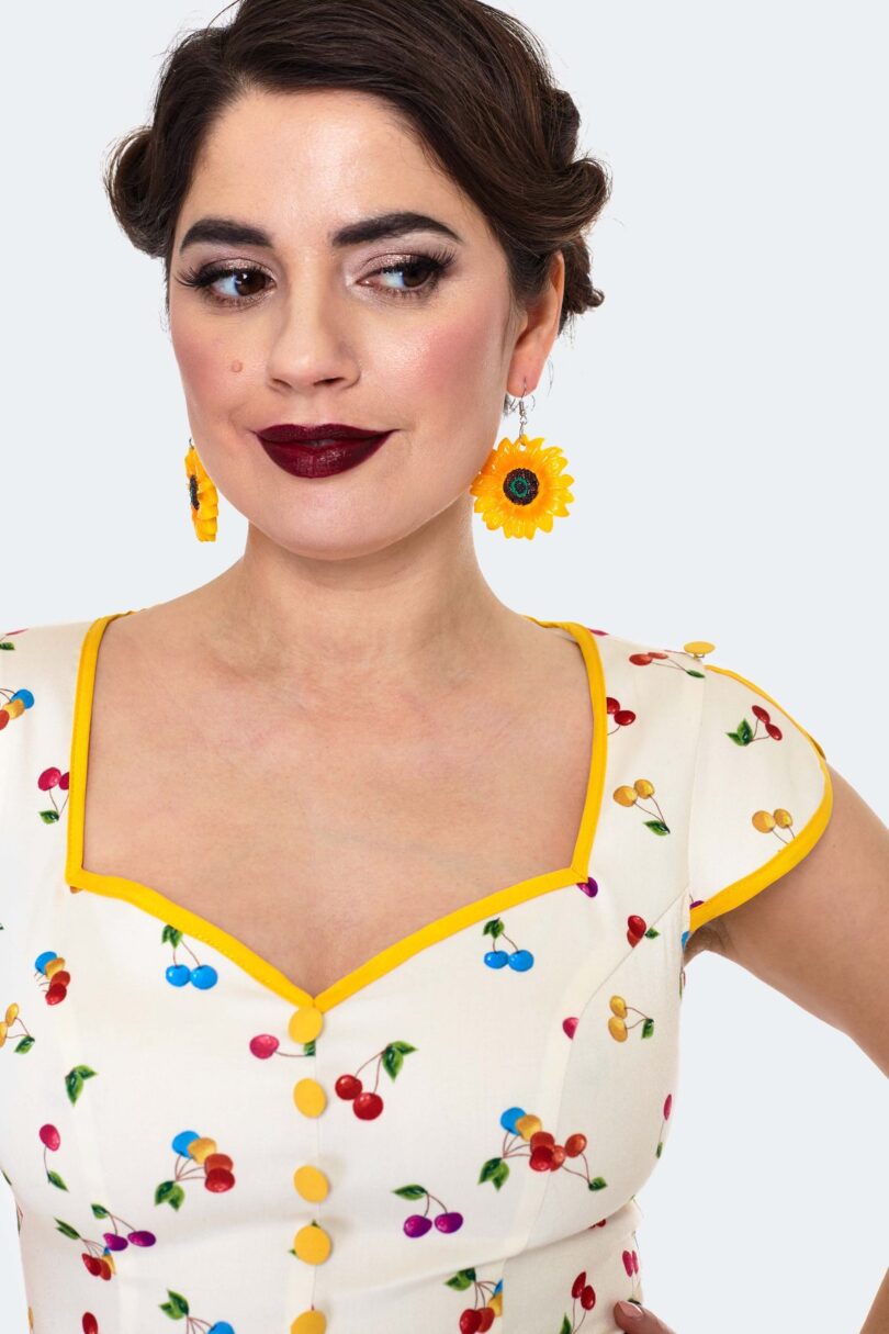 Sunflower Earrings  Shop now at Kitty Darling