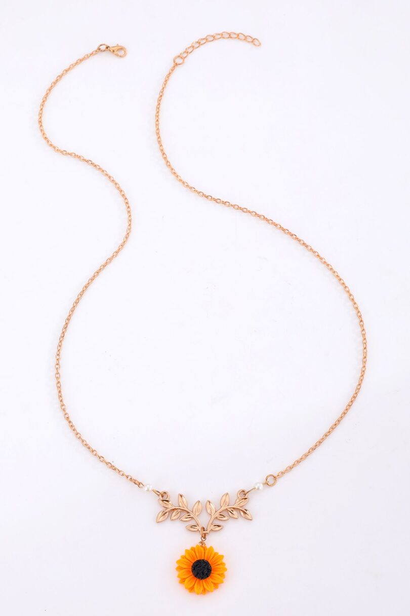 Sunflower Pendant Necklace  Shop now at Kitty Darling