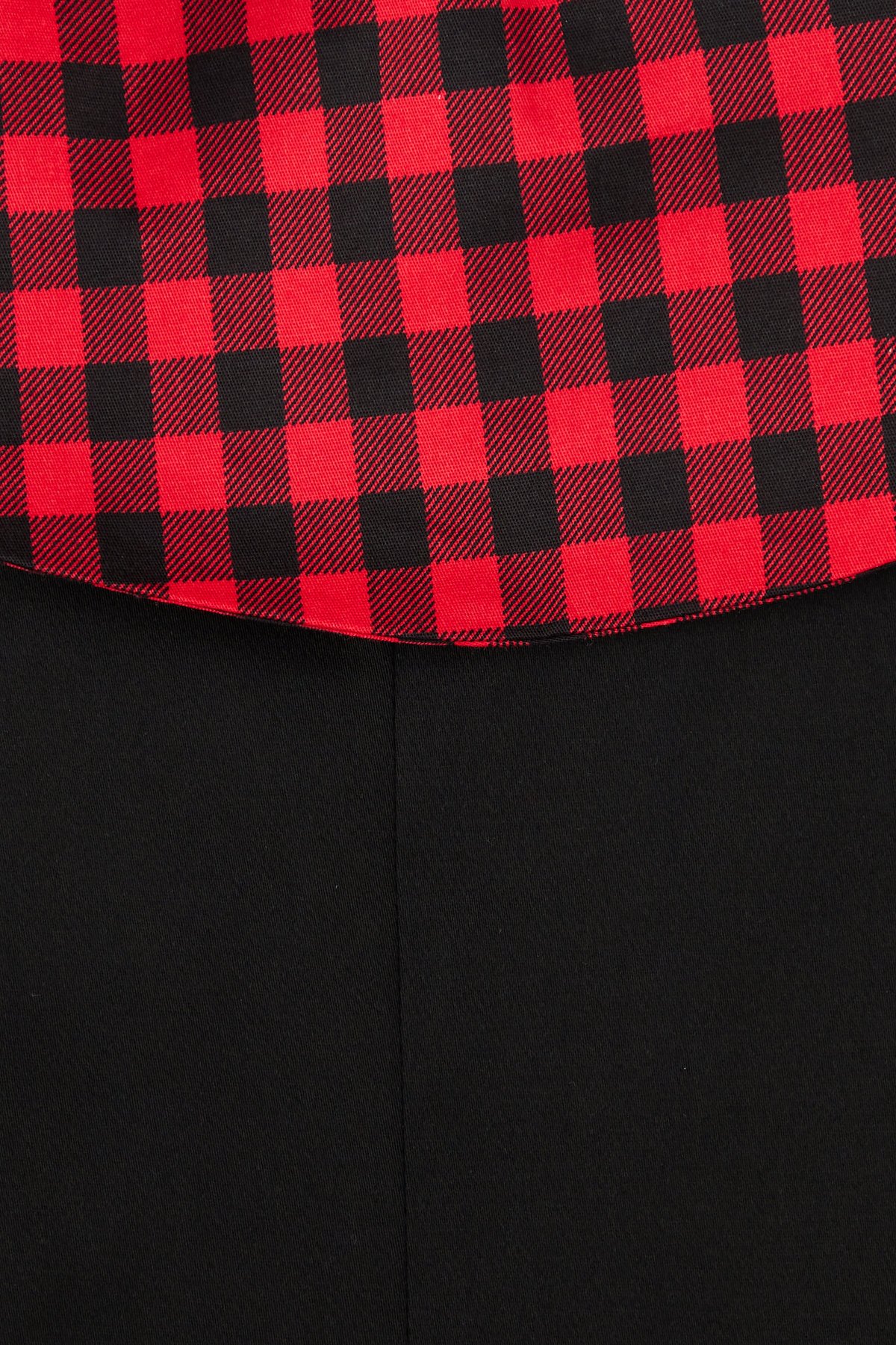 Tiffany 50's Black with Red Tartan Collar Coat Dress Tiffany 50's Black with Red Tartan Collar Coat Dress Shop now at Kitty Darling