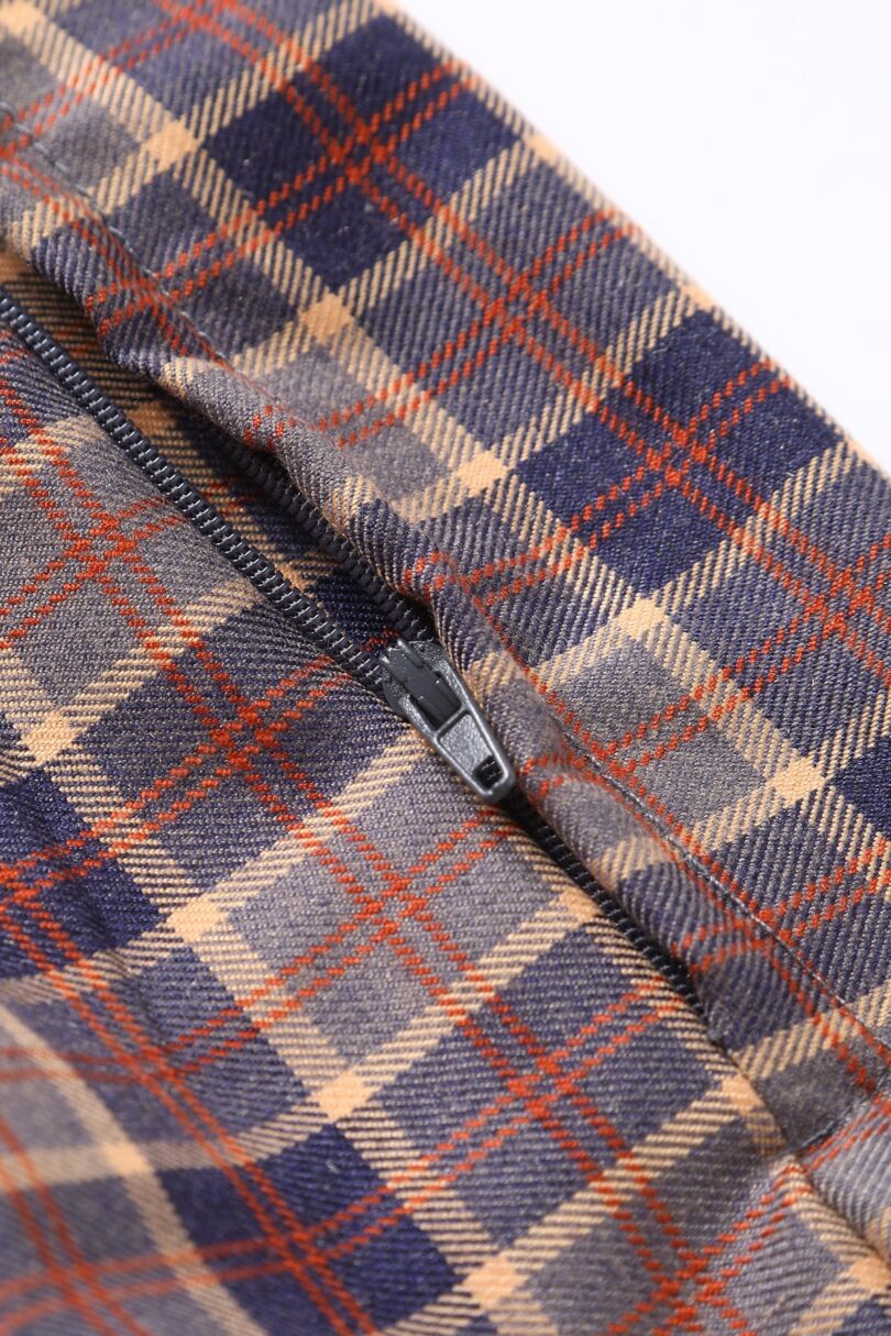 Tiffany 50's Brown Tartan Coat Dress  Shop now at Kitty Darling
