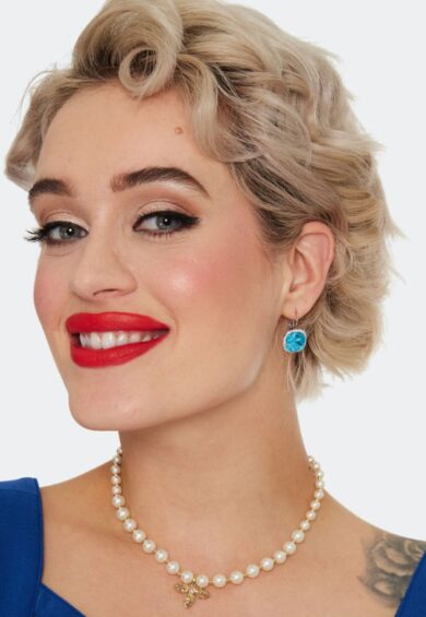 Topaz Square Diamond Earrings – Jewellery | Kitty Darling