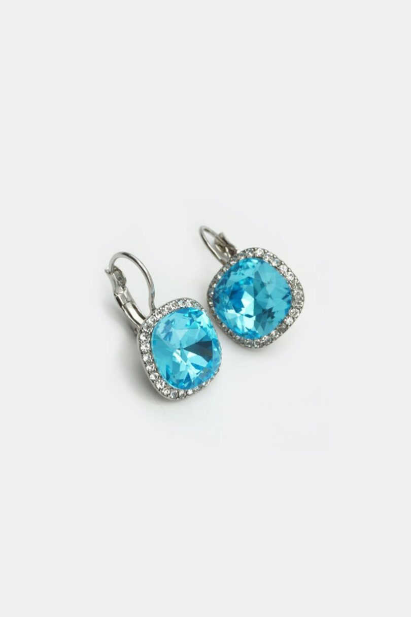Topaz Square Diamond Earrings  Shop now at Kitty Darling