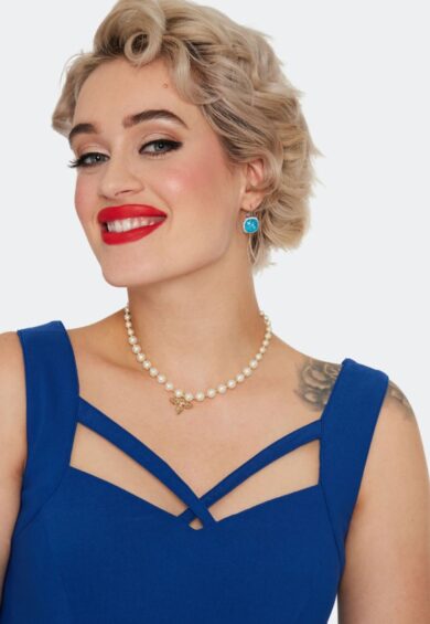 Topaz Square Diamond Earrings – Jewellery | Kitty Darling