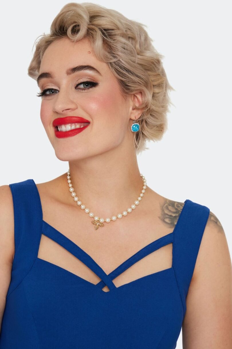 Topaz Square Diamond Earrings  Shop now at Kitty Darling