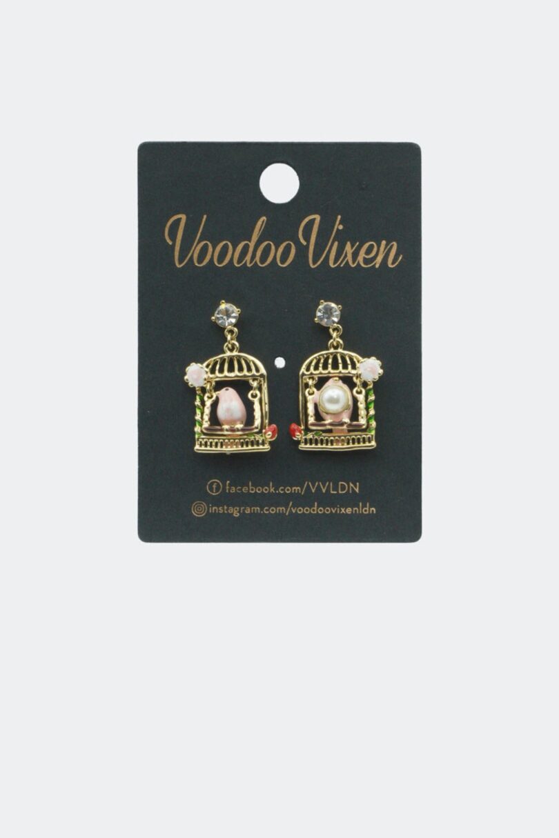 Vintage Birdcage Earrings  Shop now at Kitty Darling