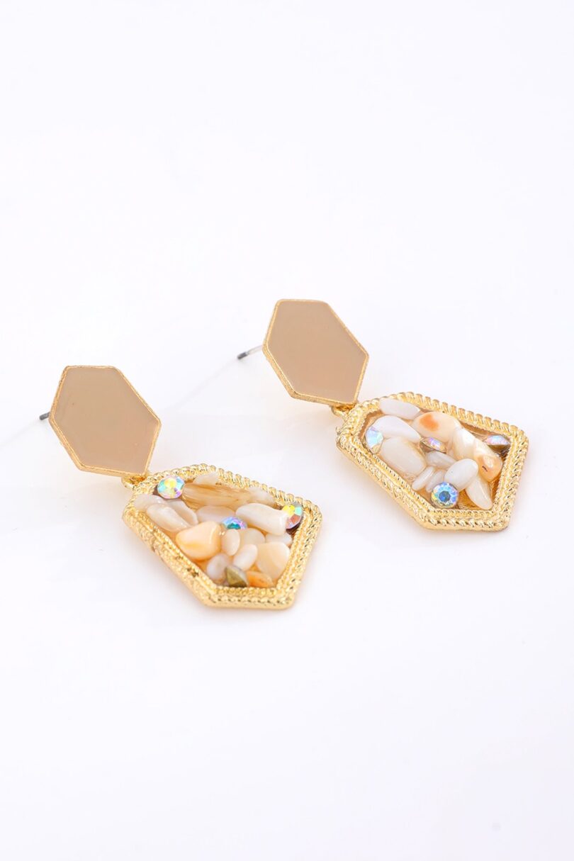 White Crystal Earrings  Shop now at Kitty Darling