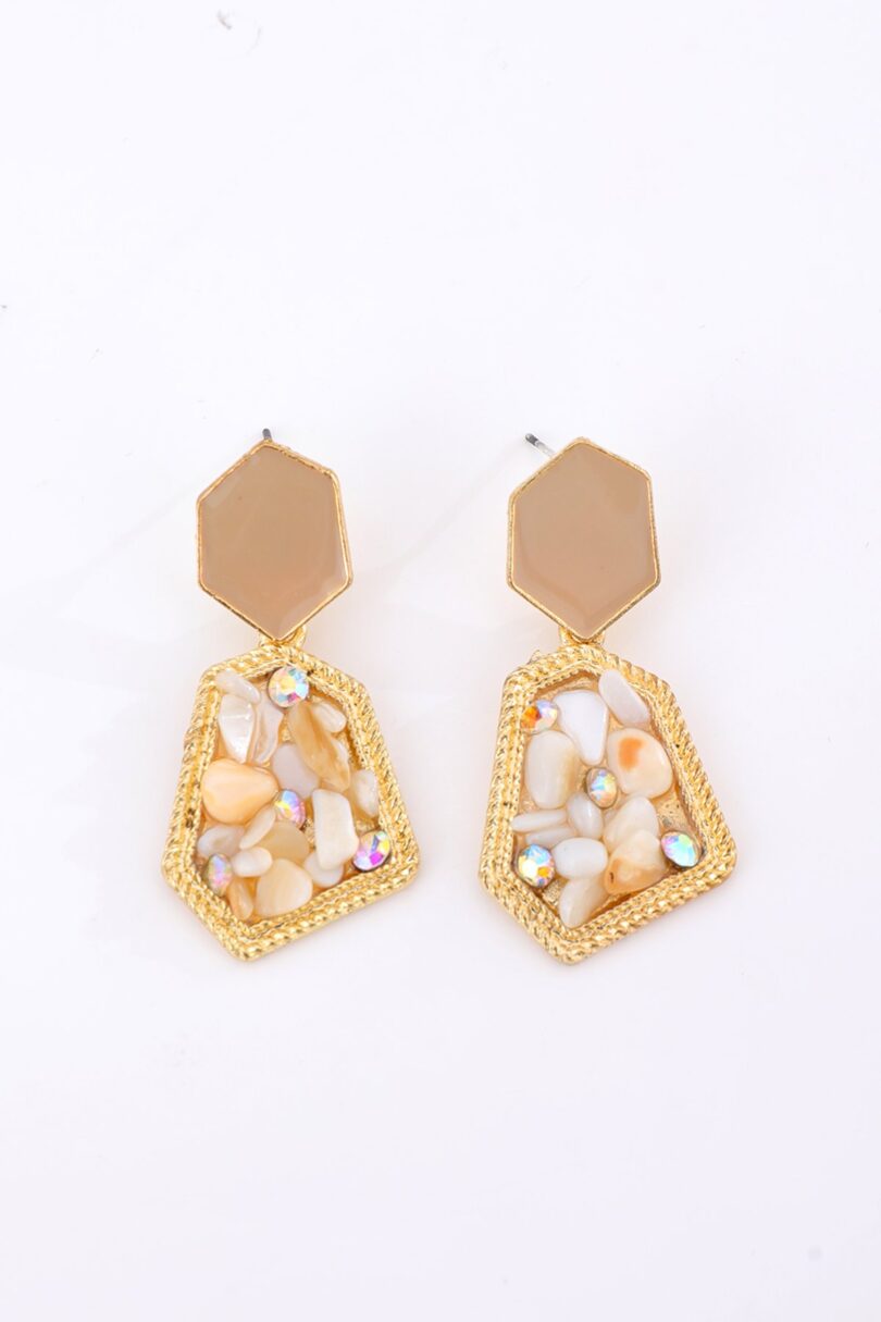 White Crystal Earrings  Shop now at Kitty Darling