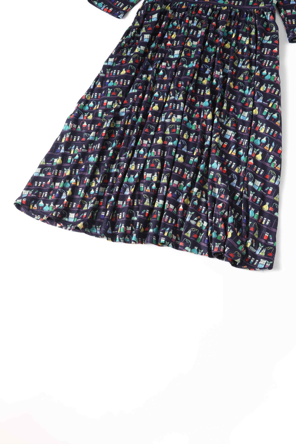 Billie Navy Blue Science Lab Flared Dress Billie Navy Blue Science Lab Flared Dress Shop now at Kitty Darling