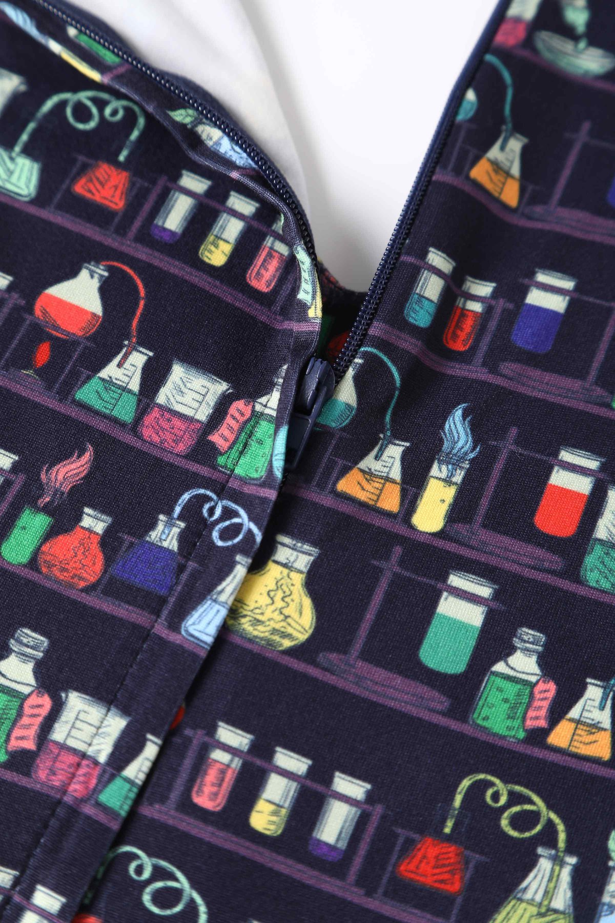 Billie Navy Blue Science Lab Flared Dress Billie Navy Blue Science Lab Flared Dress Shop now at Kitty Darling