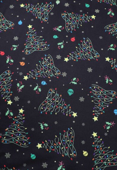 Scarlette Christmas Light Midi Dress In Black – New In | Kitty Darling