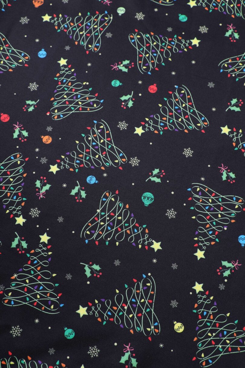 Scarlette Christmas Light Midi Dress In Black  Shop now at Kitty Darling