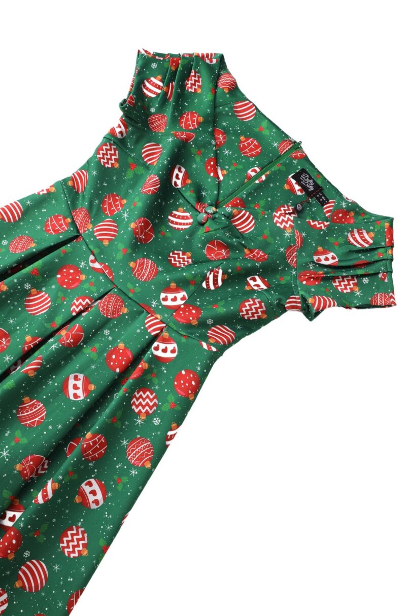 Lily Green Bauble Off Shoulder Dress  Shop now at Kitty Darling