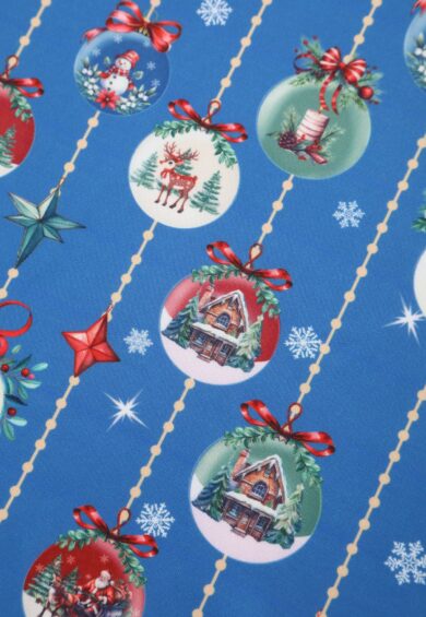 Scarlette Blue Bauble Christmas Swing Dress – Dresses | Kitty Darling