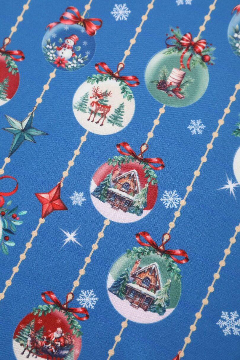 Scarlette Blue Bauble Christmas Swing Dress  Shop now at Kitty Darling