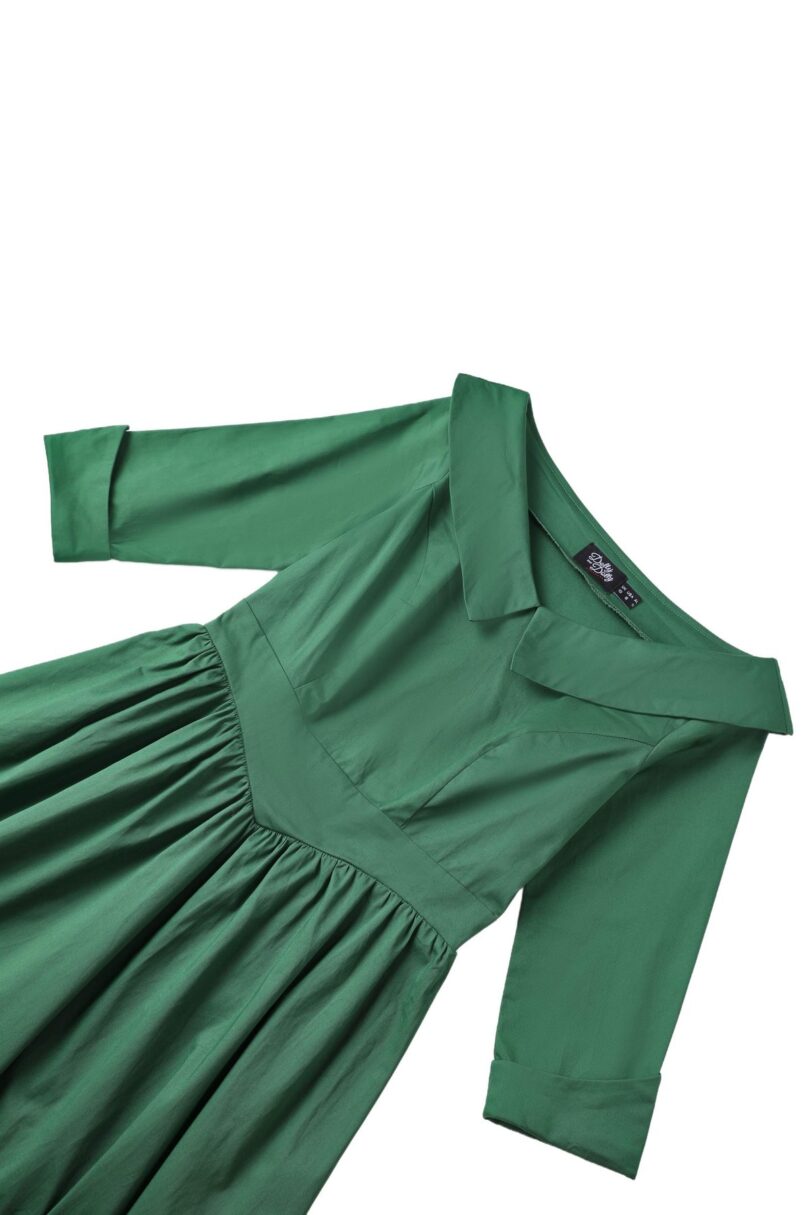 Ruth Emerald Green Swing Dress  Shop now at Kitty Darling