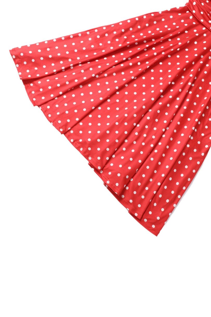 Sandra Vintage Charm Polka Dot Midi Dress – Red & White  Shop now at Kitty Darling