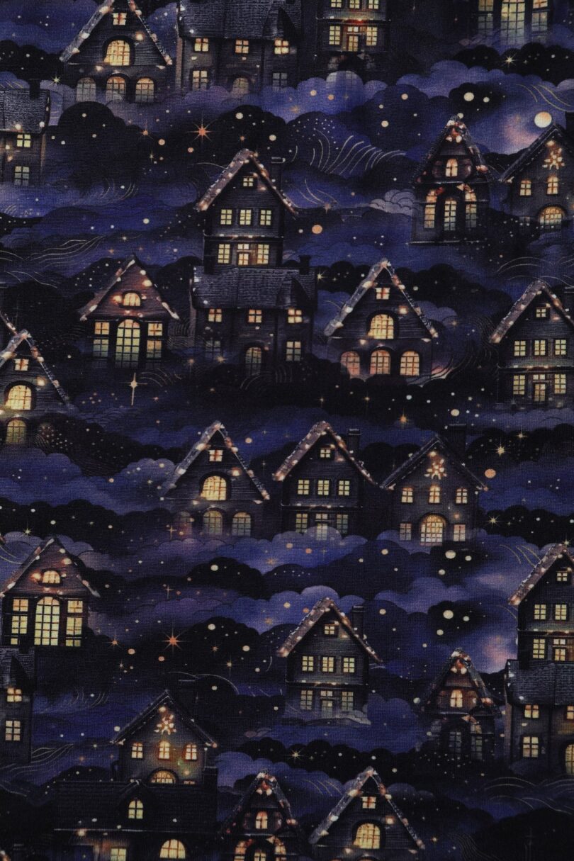 Billie Purple Christmas Village  Shop now at Kitty Darling