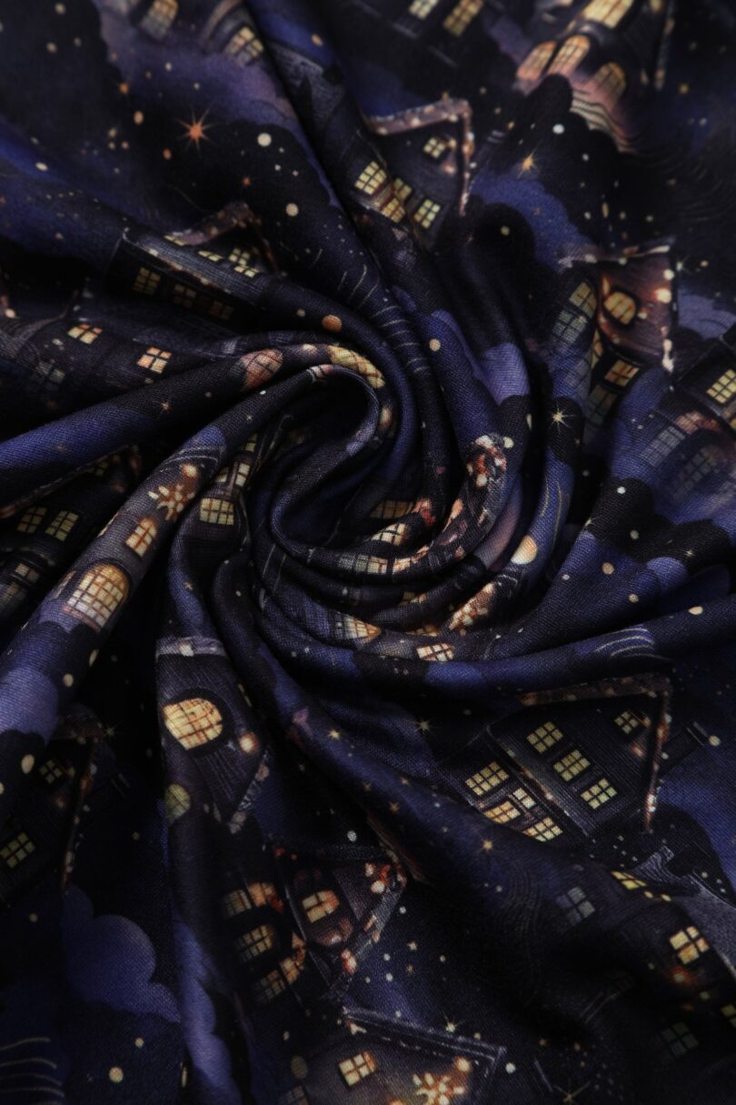 Billie Purple Christmas Village  Shop now at Kitty Darling