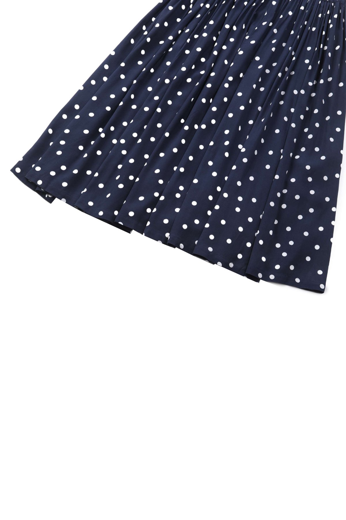 Estelle Midnight Blue Polka Dot Midi Skirt Estelle Midnight Blue Polka Dot Midi Skirt  Shop now at Kitty Darling