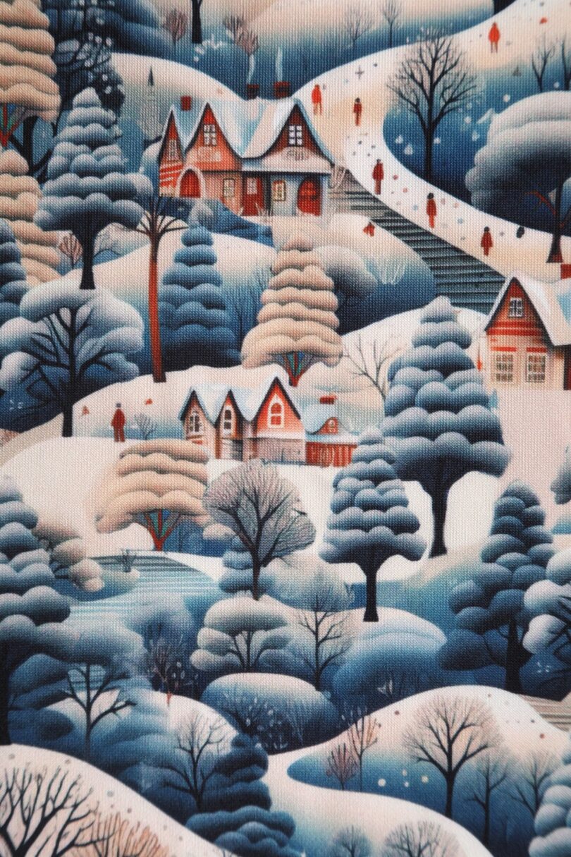 Scarlette Blue Winter Village Dress  Shop now at Kitty Darling