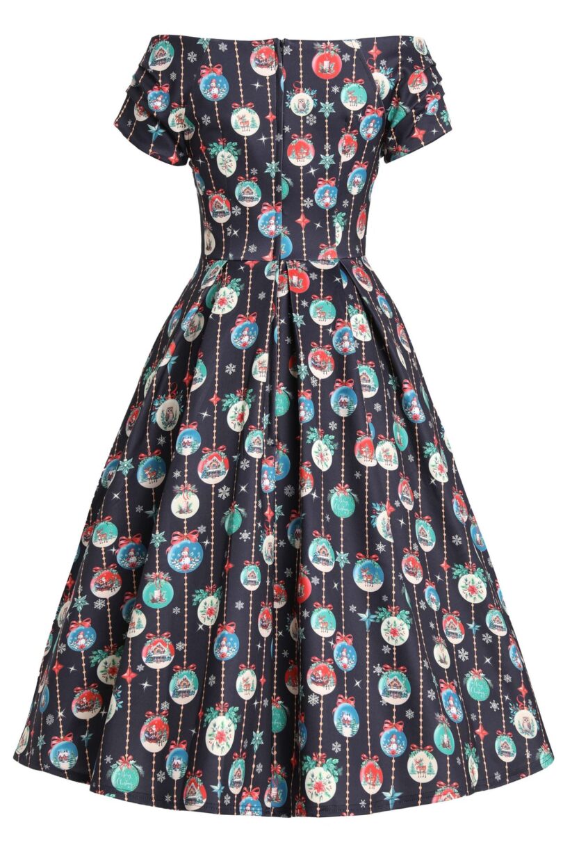 Lily Snow Globe Off Shoulder Dress  Shop now at Kitty Darling