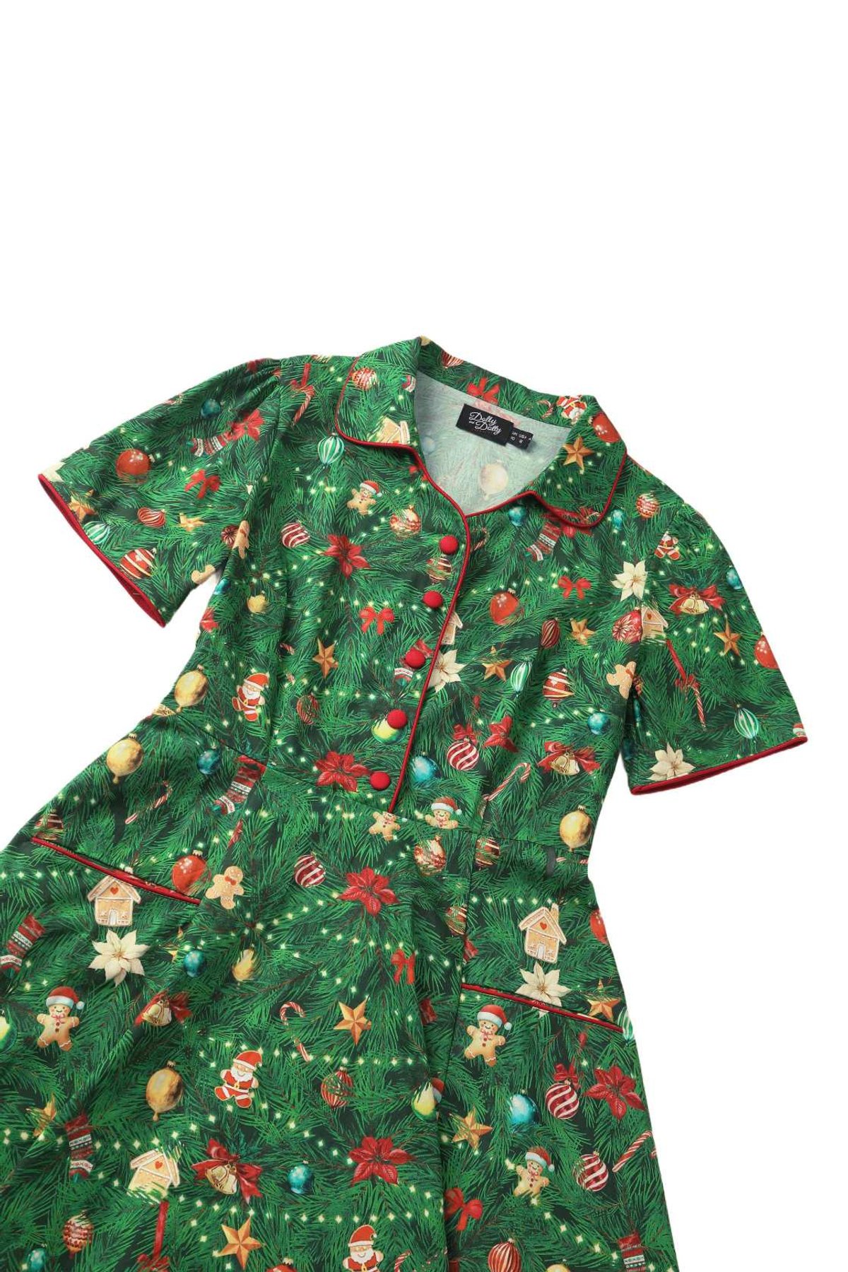 Mabel Christmas Tree Shirt Dress Mabel Christmas Tree Shirt Dress  Shop now at Kitty Darling