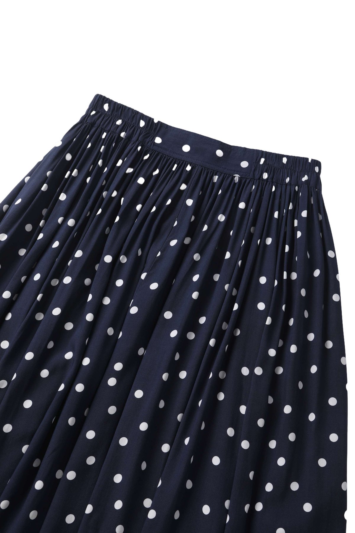 Estelle Midnight Blue Polka Dot Midi Skirt Estelle Midnight Blue Polka Dot Midi Skirt  Shop now at Kitty Darling
