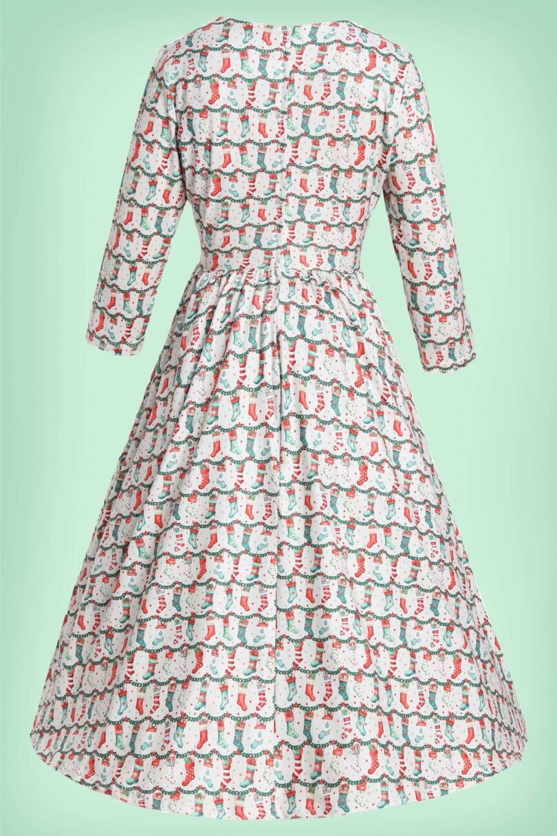 Billie Christmas Stocking Long Sleeved Dress  Shop now at Kitty Darling