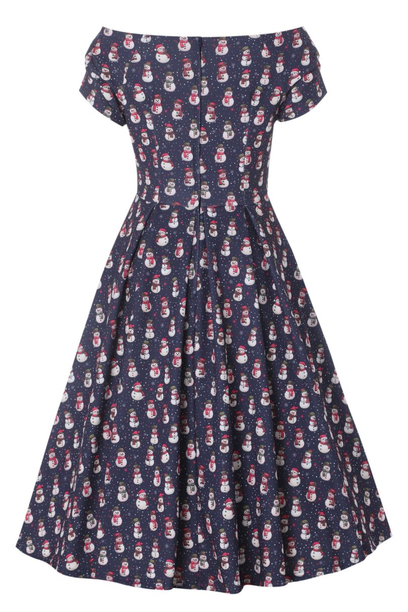 Lily Purple Off Shoulder Polka Dot Print Christmas Dress  Shop now at Kitty Darling