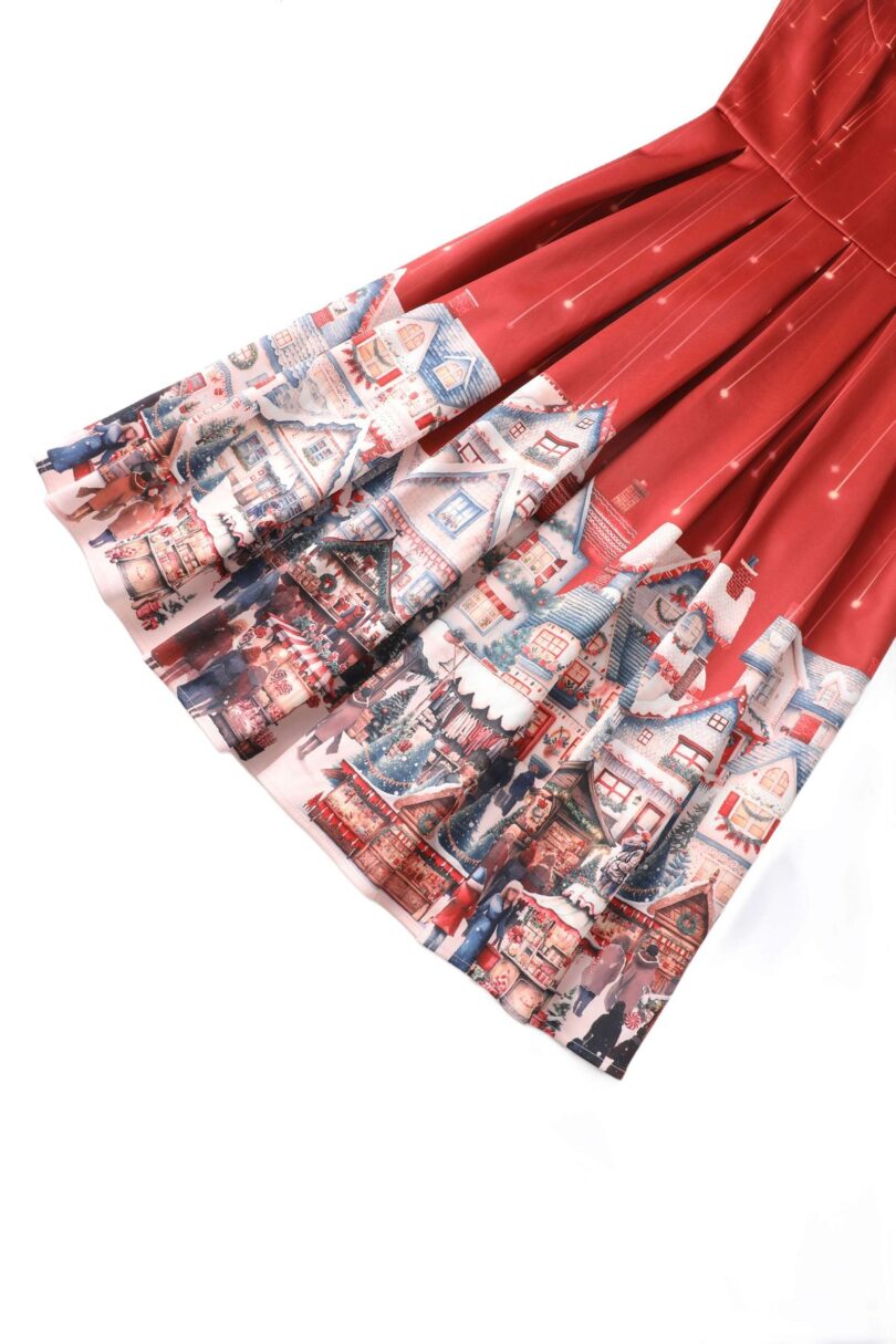 Amanda Chrismas Market Flared Dress  Shop now at Kitty Darling