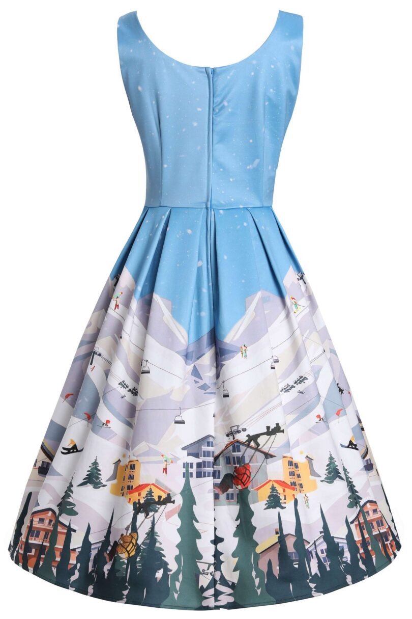 Amanda Ski Resort Flared Dress  Shop now at Kitty Darling