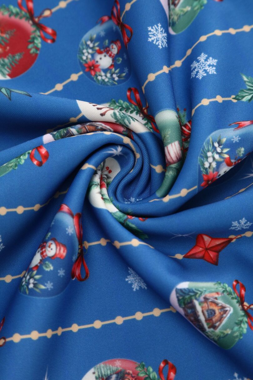 Scarlette Blue Bauble Christmas Swing Dress  Shop now at Kitty Darling
