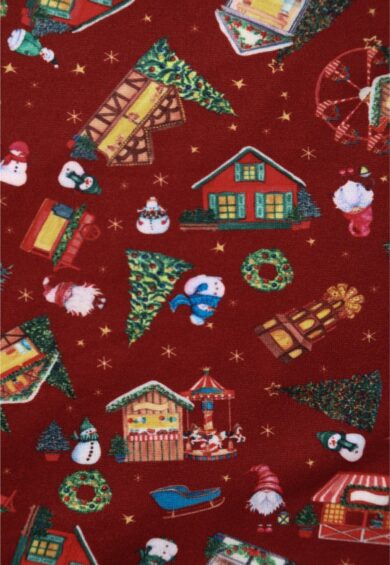 Billie Red Christmas Fair Long Sleeved Dress – Dresses | Kitty Darling