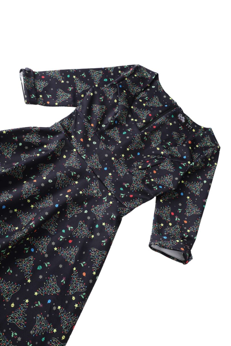 Scarlette Christmas Light Midi Dress In Black  Shop now at Kitty Darling