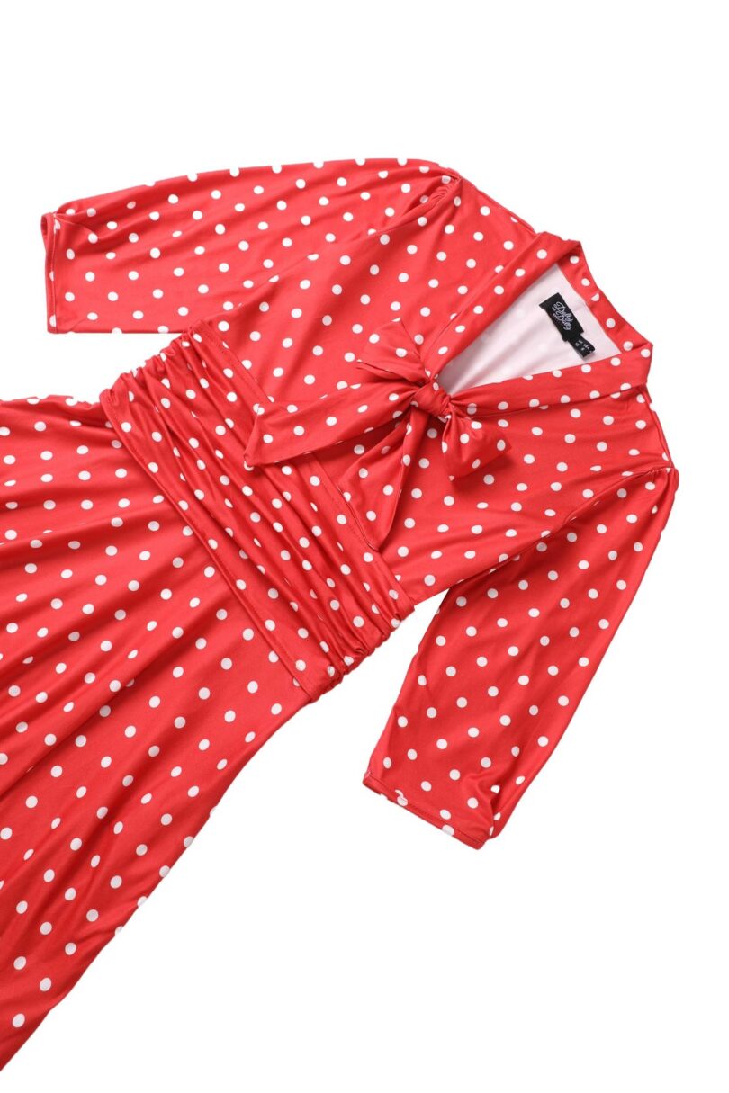 Sandra Vintage Charm Polka Dot Midi Dress – Red & White  Shop now at Kitty Darling