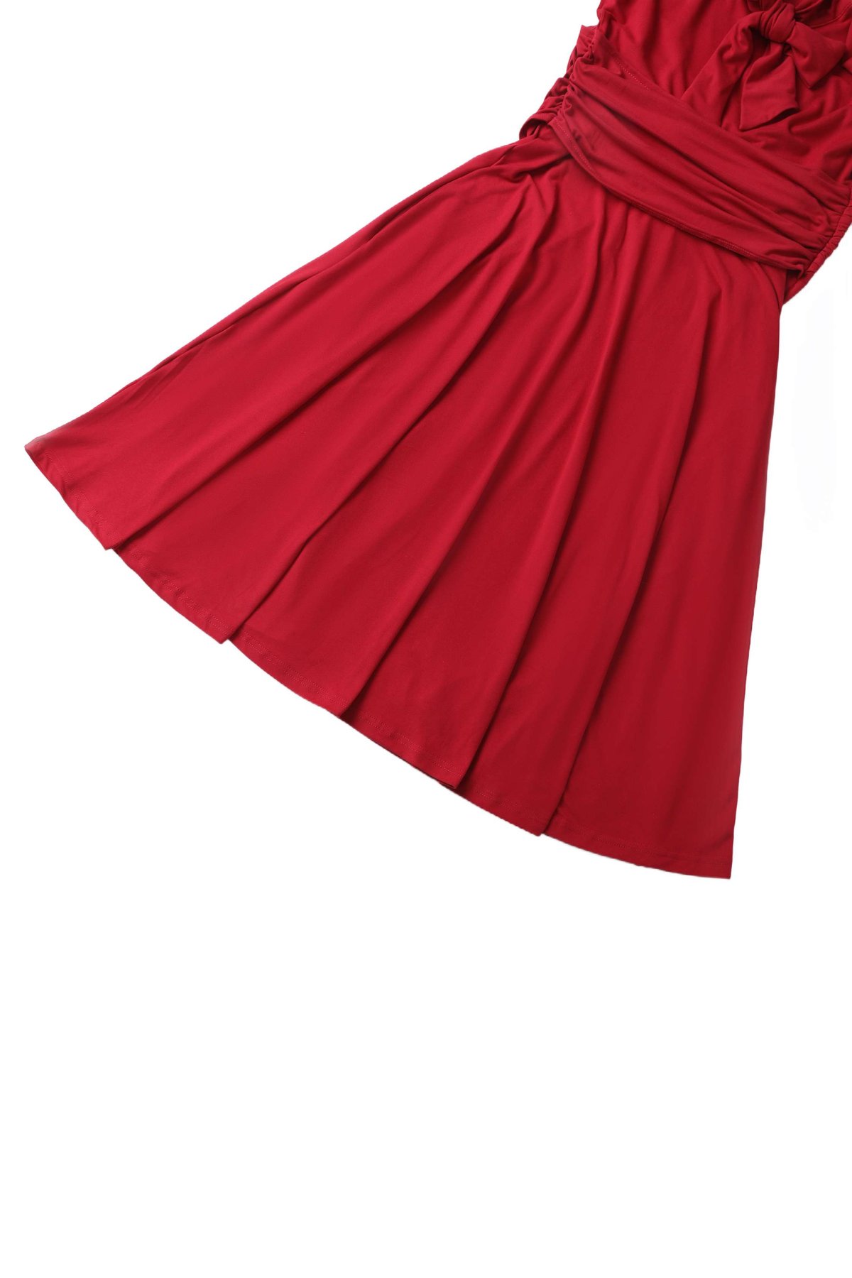 Sandra Bow Tie Casual Dress In Burgundy Sandra Bow Tie Casual Dress In Burgundy  Shop now at Kitty Darling