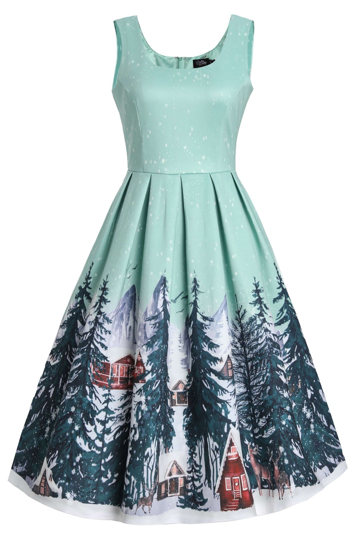 Amanda Alpine Forest Flared Dress Amanda Alpine Forest Flared Dress  Shop now at Kitty Darling