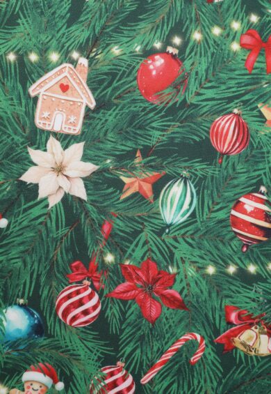 Scarlette Green Long-Sleeved Xmas Tree Print Stretchy Dress – Dresses | Kitty Darling