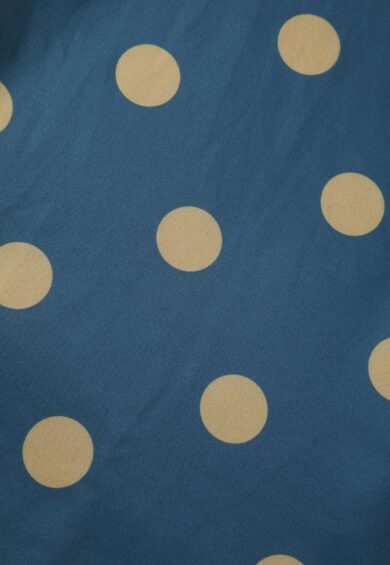 Maria Polka Dot Flared Dress In Blue – New In | Kitty Darling