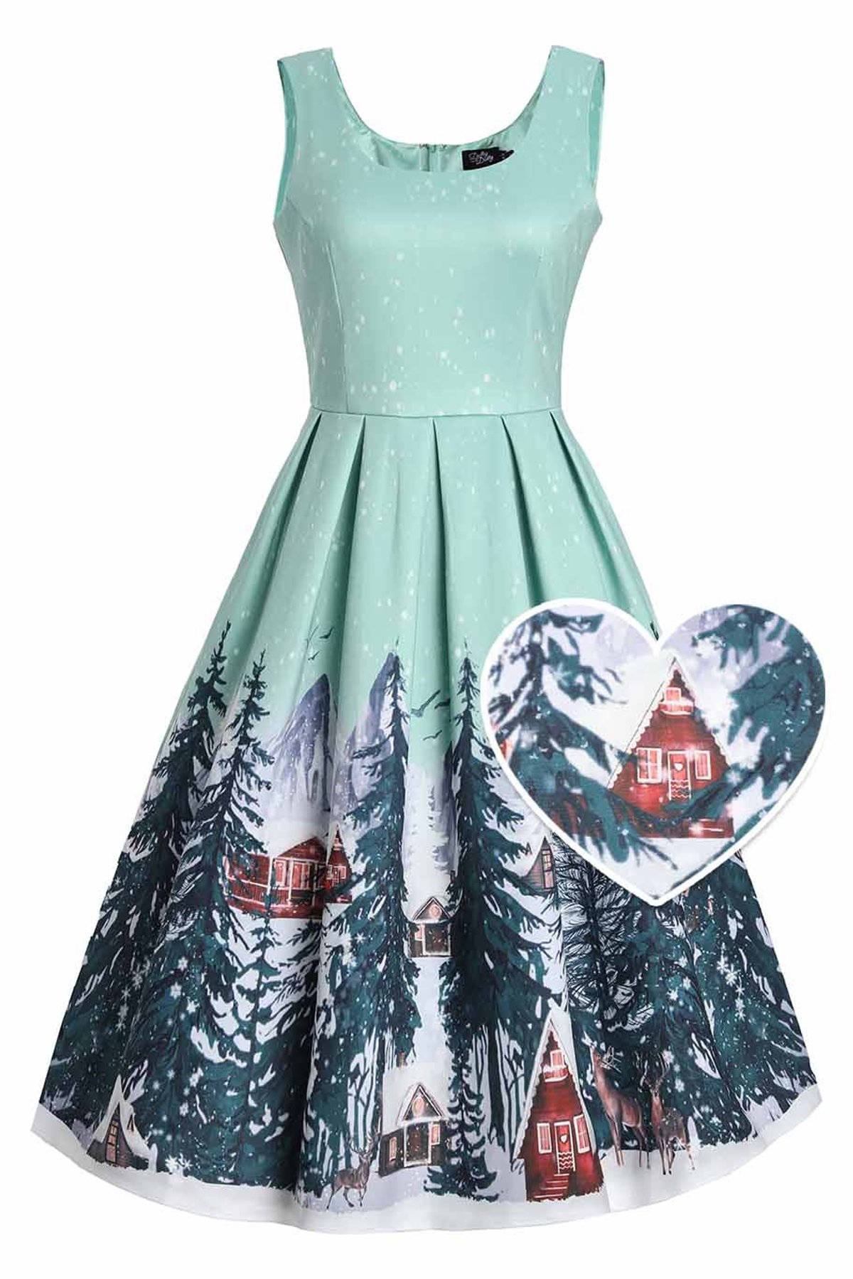 Amanda Alpine Forest Flared Dress Amanda Alpine Forest Flared Dress  Shop now at Kitty Darling