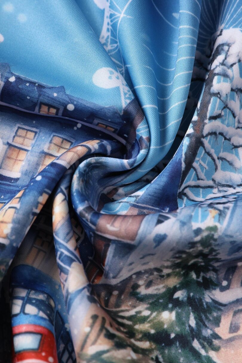 Amanda Starry Night London Skyline Winter Dress  Shop now at Kitty Darling