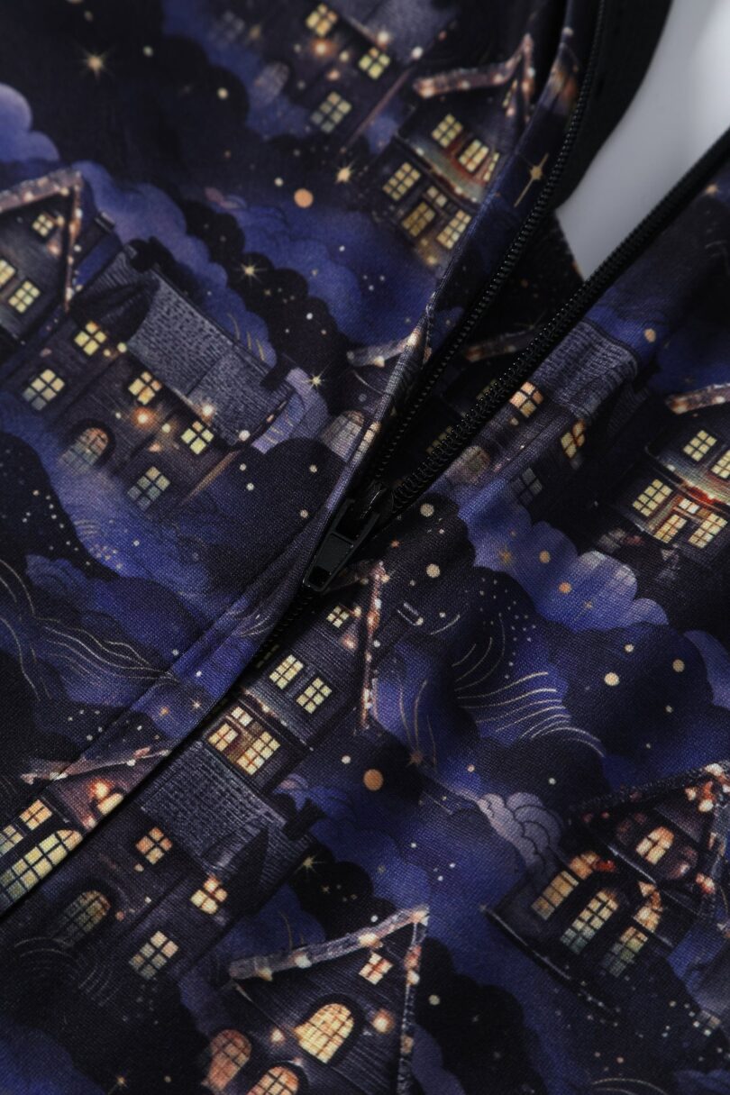 Billie Purple Christmas Village  Shop now at Kitty Darling