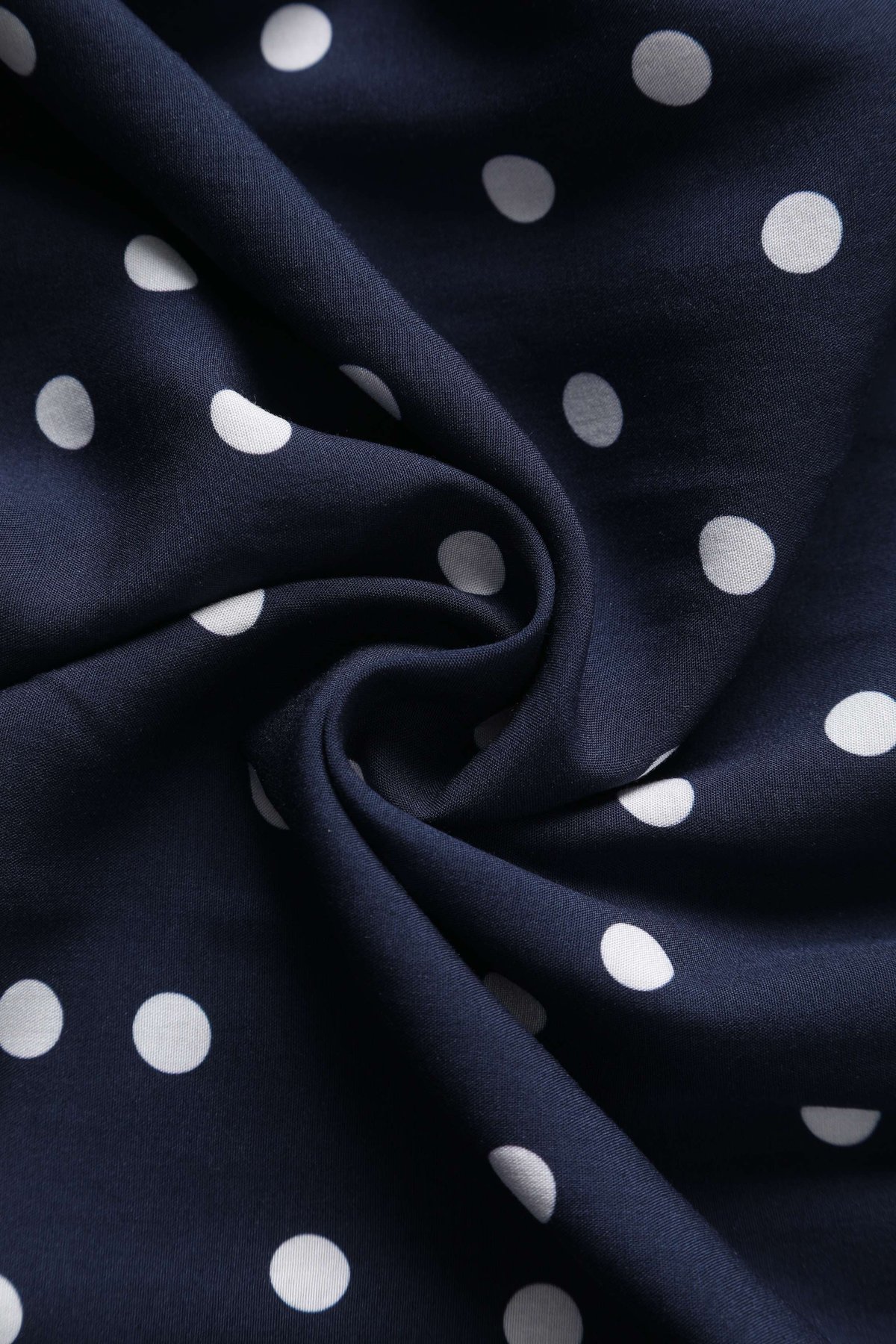 Estelle Midnight Blue Polka Dot Midi Skirt Estelle Midnight Blue Polka Dot Midi Skirt  Shop now at Kitty Darling
