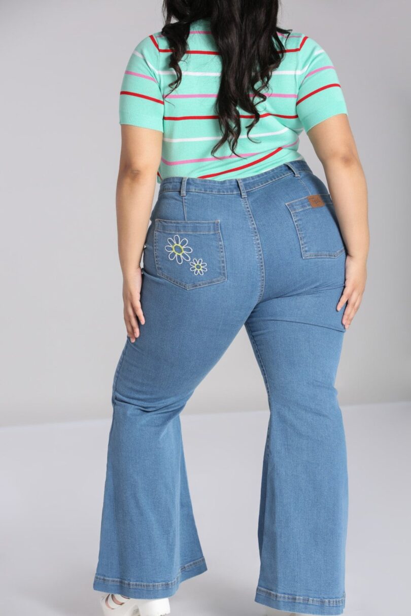 Flower Power Jeans  Shop now at Kitty Darling
