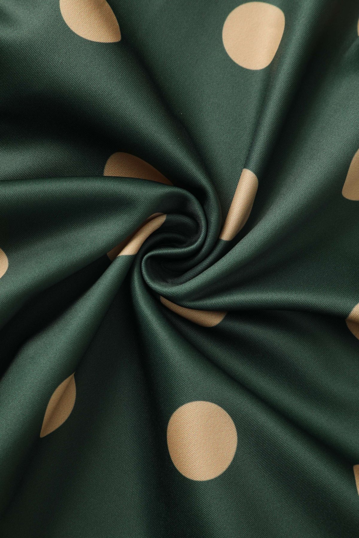 Maria Polka Dot Flared Dress In Green Maria Polka Dot Flared Dress In Green  Shop now at Kitty Darling