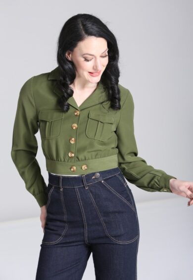 Ravenwood Jacket Khaki – New In | Kitty Darling